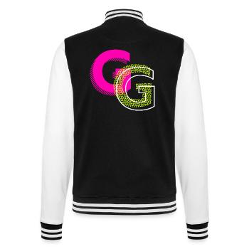Initial letter G - College Sweat Jacket - black/white - Back - Marisol (170cm)