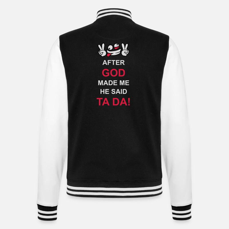 Après que Dieu m’ait fait - Veste Teddy - noir/blanc