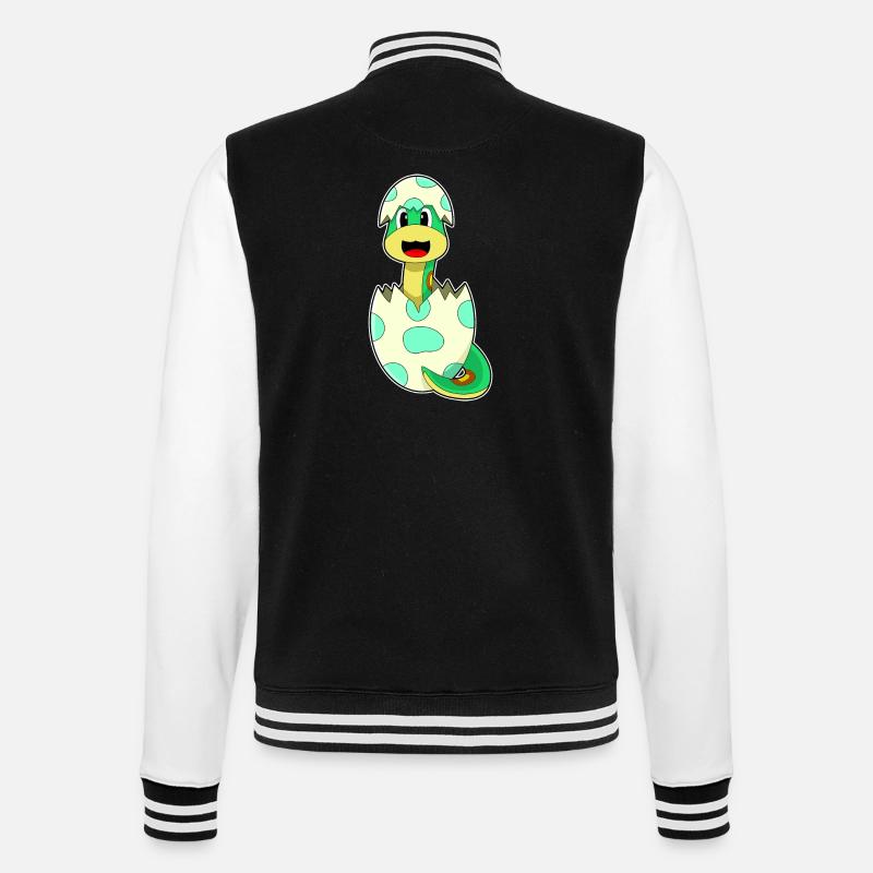 Œuf de serpent - Veste Teddy - noir/blanc