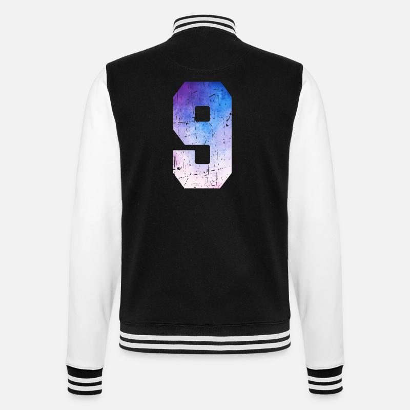 Issue 9 – 9th Anniversary Gift - College Sweat Jacket - black/white