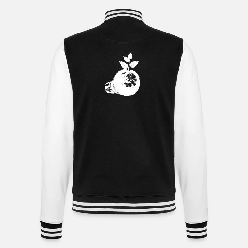 Fleurir avec du vert - Veste Teddy - noir/blanc