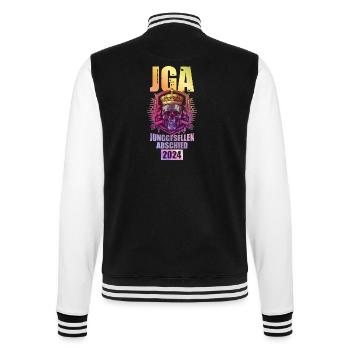 Junggesellenabschied 2024 Totenkopf Jga Party - College-Sweatjacke - Schwarz/Weiß - Hinten - Marisol (170cm)