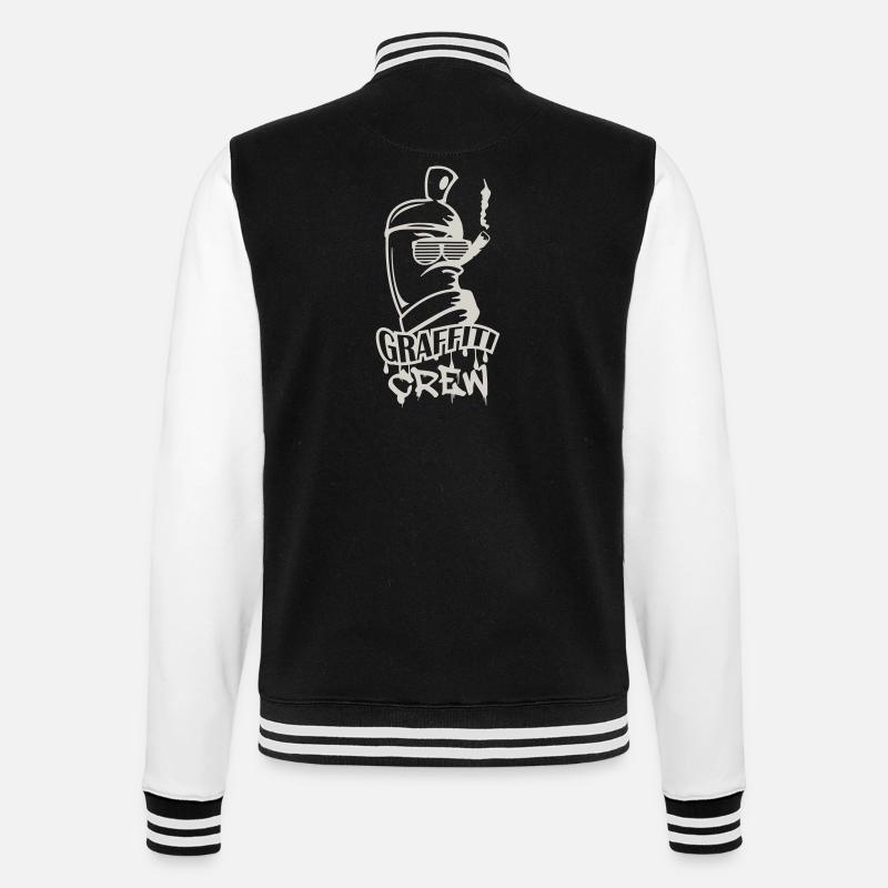 Équipe de graffiti - Veste Teddy - noir/blanc