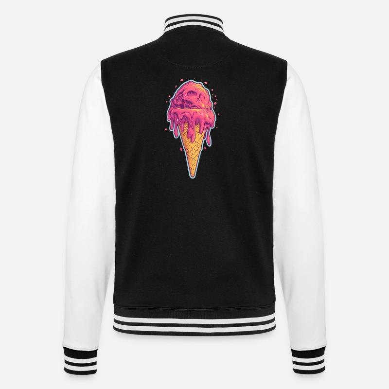 Crème glacée Crème glacée - Veste Teddy - noir/blanc