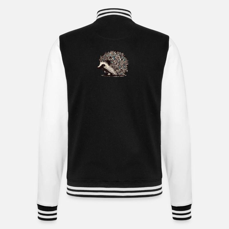 Hérisson - Veste Teddy - noir/blanc