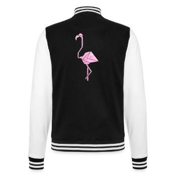 flamingo - College Sweat Jacket - black/white - Back - Marisol (170cm)