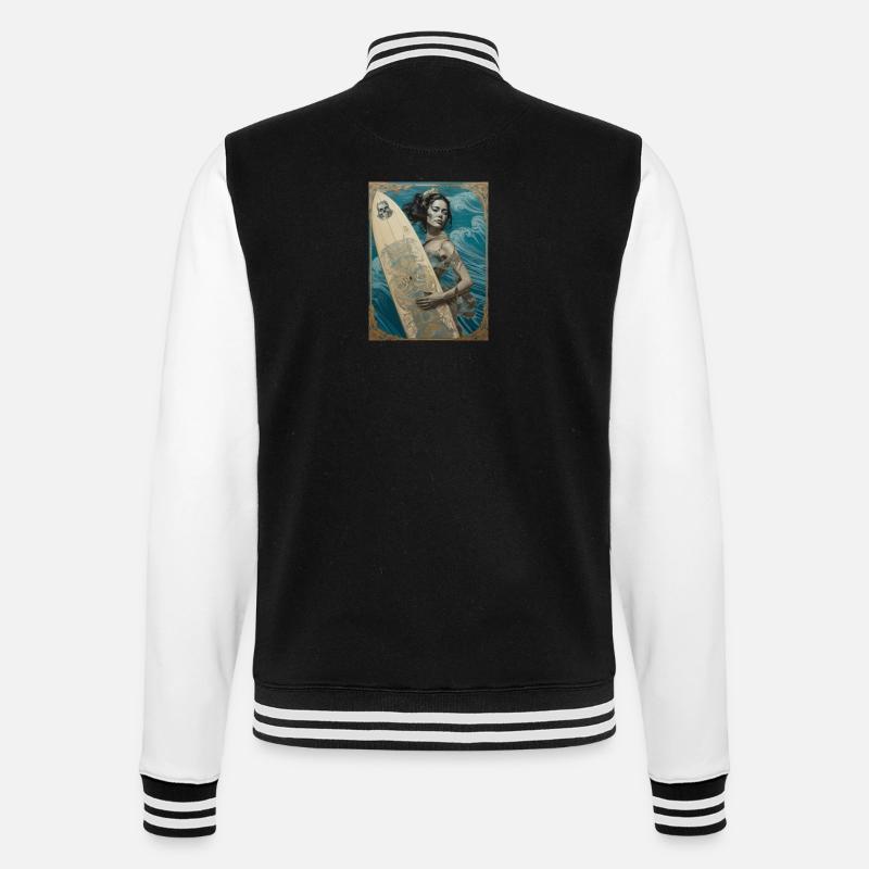 gothic class - Veste Teddy - noir/blanc