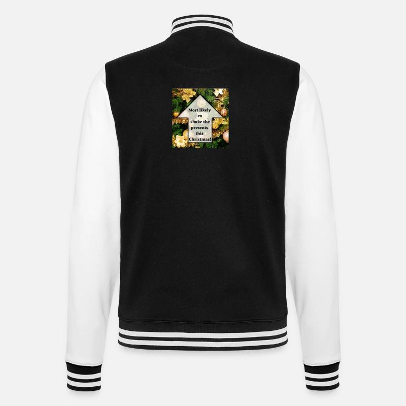 Present Shaker - College Sweat Jacket - black/white