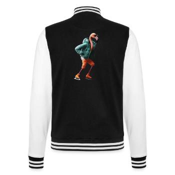 Flamingo - College-Sweatjacke - Schwarz/Weiß - Hinten - Marisol (170cm)