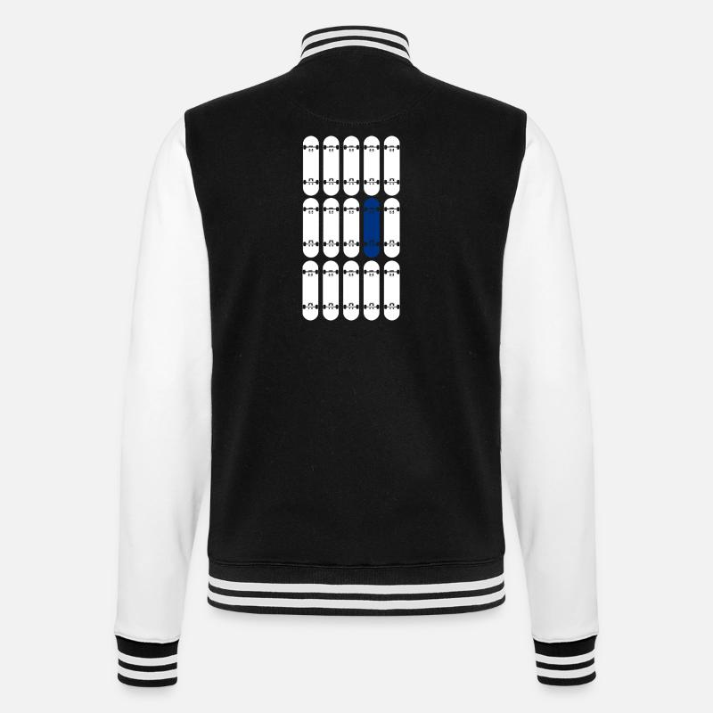 OneBoardBlue/White - College-Sweatjacke - Schwarz/Weiß