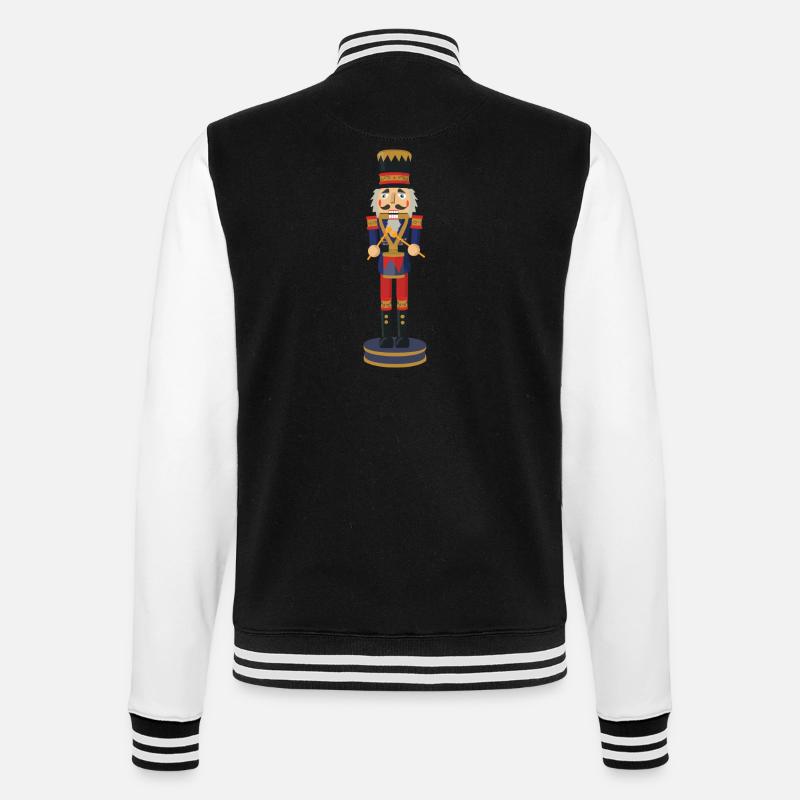 nutcracker - College Sweat Jacket - black/white