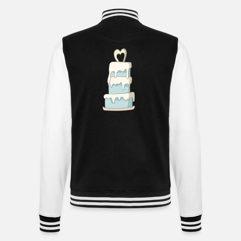 Gâteau de mariage - Veste Teddy - noir/blanc