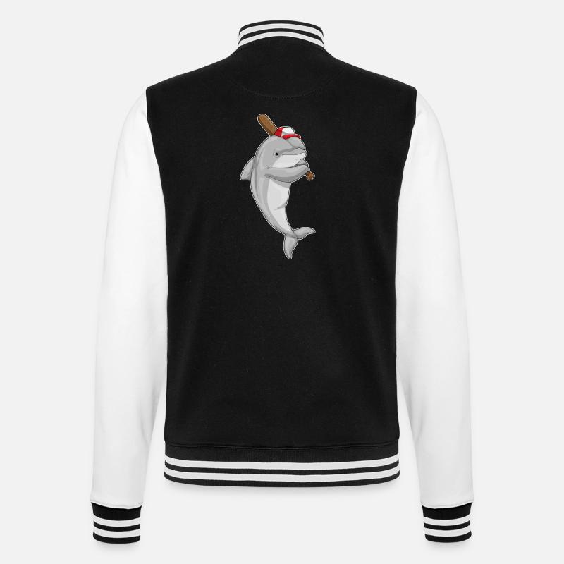 Dolphin Baseball Baseball Bats - Veste Teddy - noir/blanc