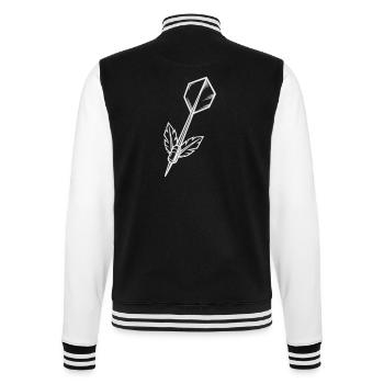 Dartpfeil mit Flügel - College-Sweatjacke - Schwarz/Weiß - Hinten - Marisol (170cm)