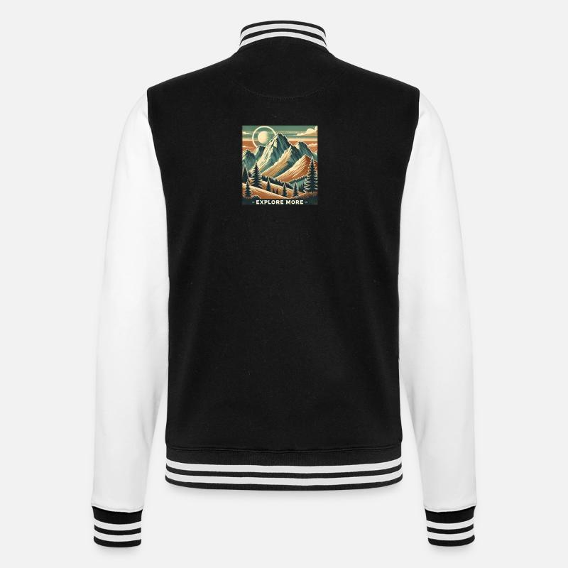 Explore more - College-Sweatjacke - Schwarz/Weiß