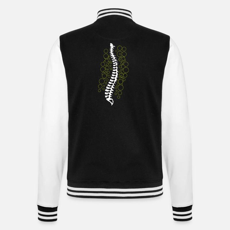 Physiotherapy Physiotherapist Chiropractic Chiro - College Sweat Jacket - black/white