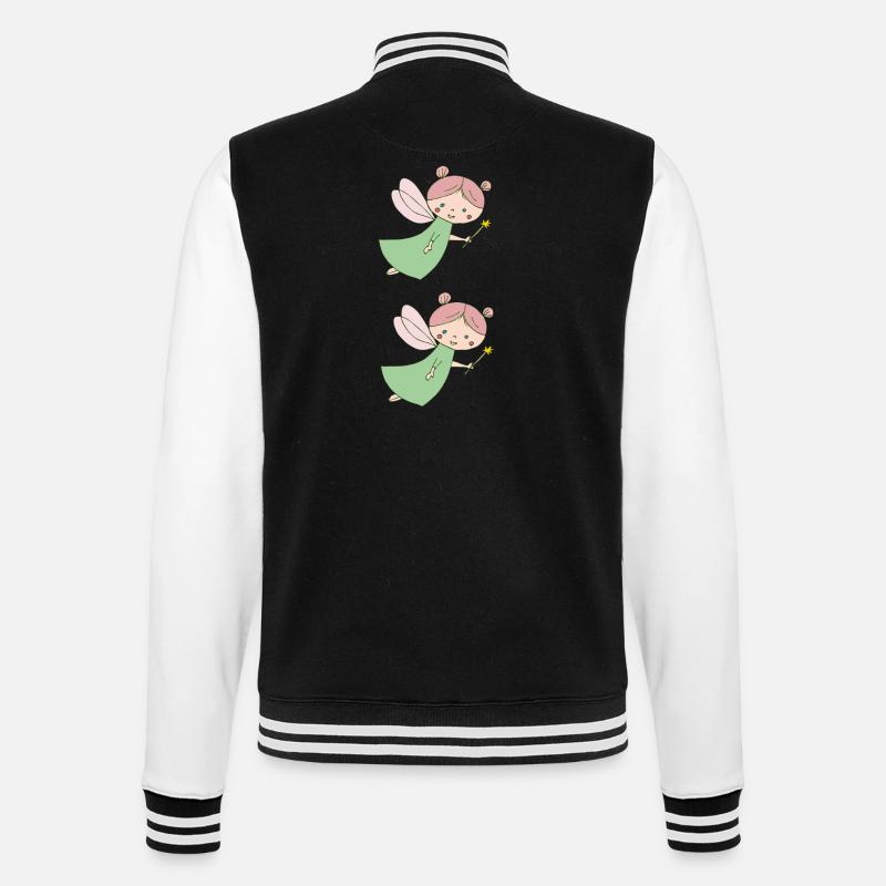 fee doppelt - College-Sweatjacke - Schwarz/Weiß