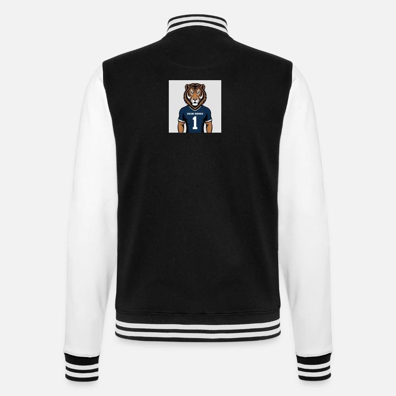 Imprimé du maillot mascotte du Tigre - Veste Teddy - noir/blanc