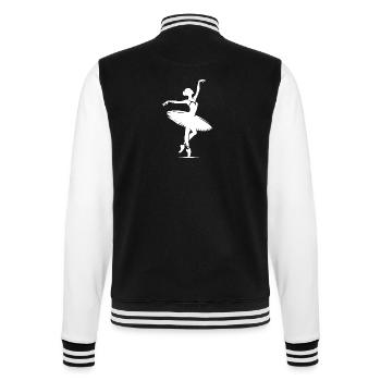 Expression and Harmony in Classical Ballet Dance - College Sweat Jacket - black/white - Back - Marisol (170cm)