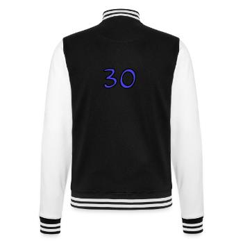 30. 30 ANS. 30e ANNIVERSAIRE. ANNIVERSAIRE 30 ANS. - Veste Teddy - noir/blanc - Dos - Marisol (170cm)