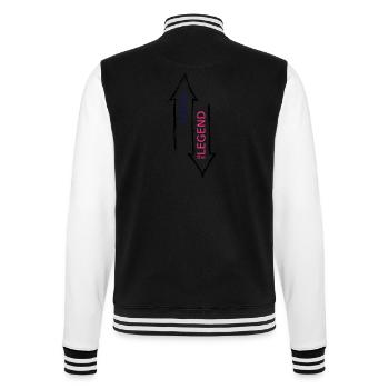 The Man - The Legend - Veste Teddy - noir/blanc - Dos - Marisol (170cm)
