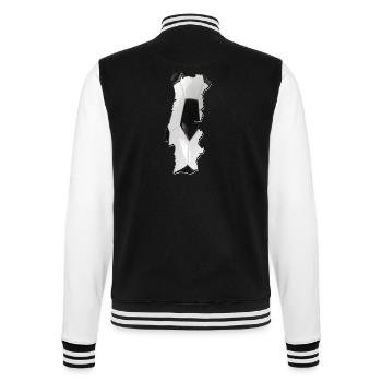 Portugal Map Frames Real Football - College Sweat Jacket - black/white - Back - Marisol (170cm)
