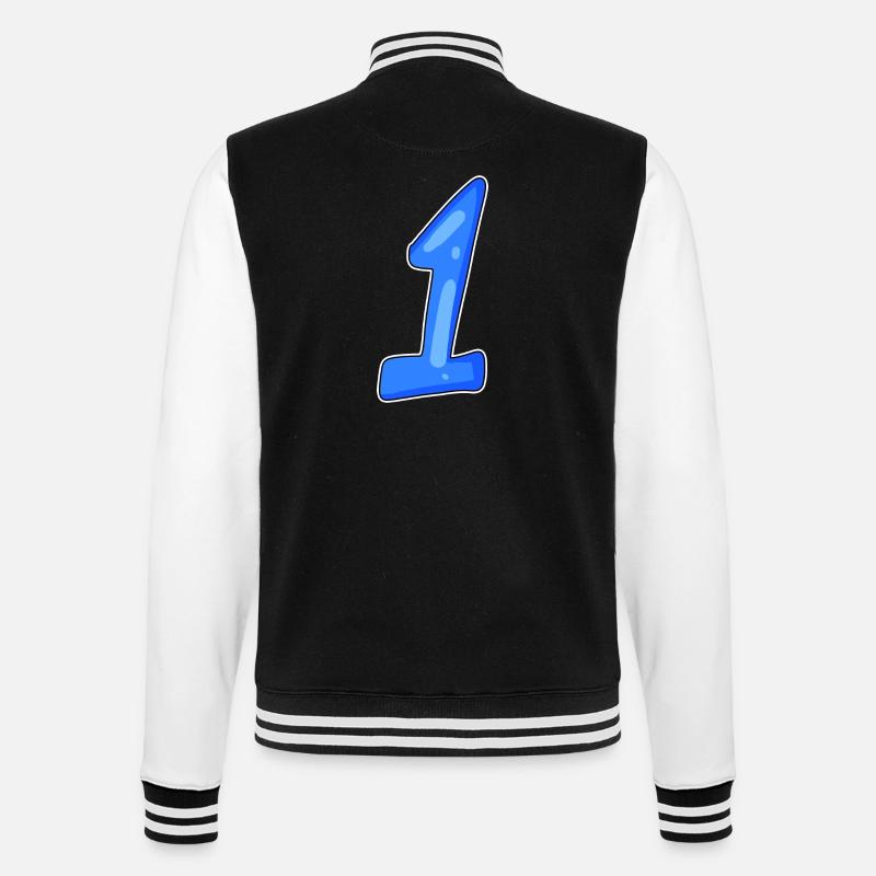 1 Winner - College Sweat Jacket - black/white
