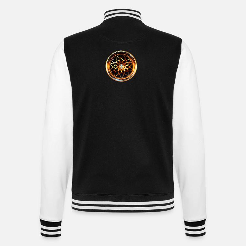 Car Rim - College-Sweatjacke - Schwarz/Weiß
