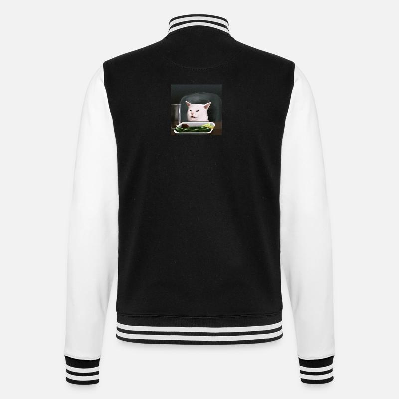 same cat - College Sweat Jacket - black/white