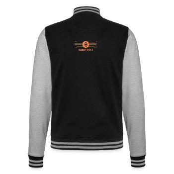 Terrier de lapin Bitcoin - Veste Teddy - noir/gris chiné - Dos - Marisol (170cm)