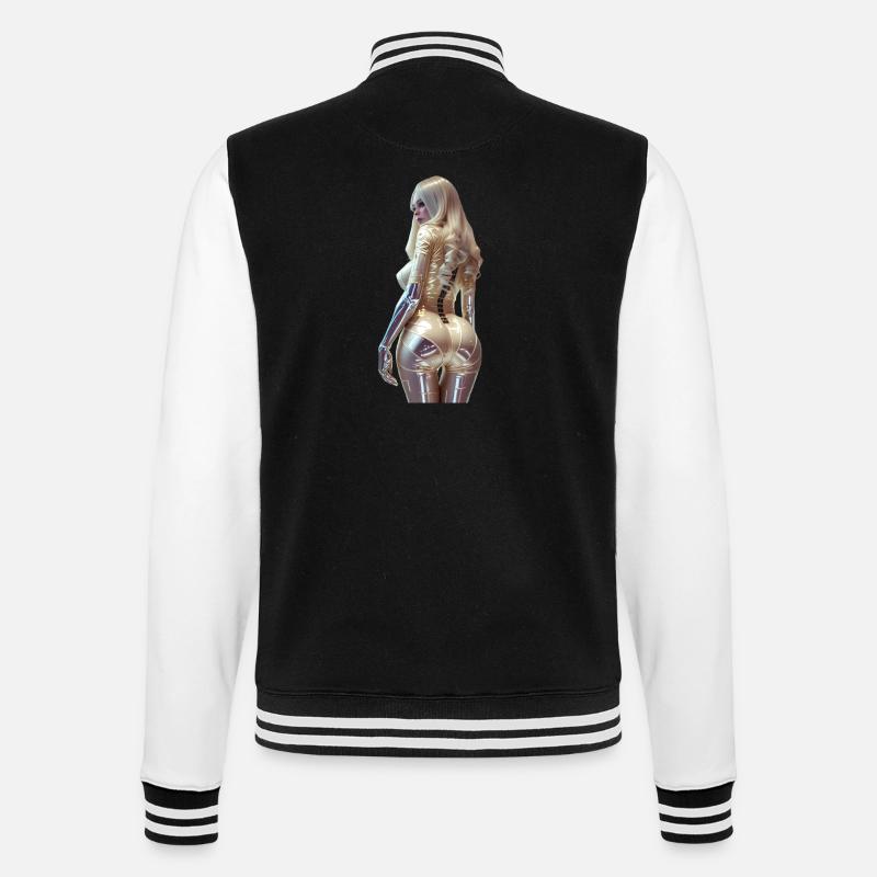 Cogito 01 (without text) - College Sweat Jacket - black/white