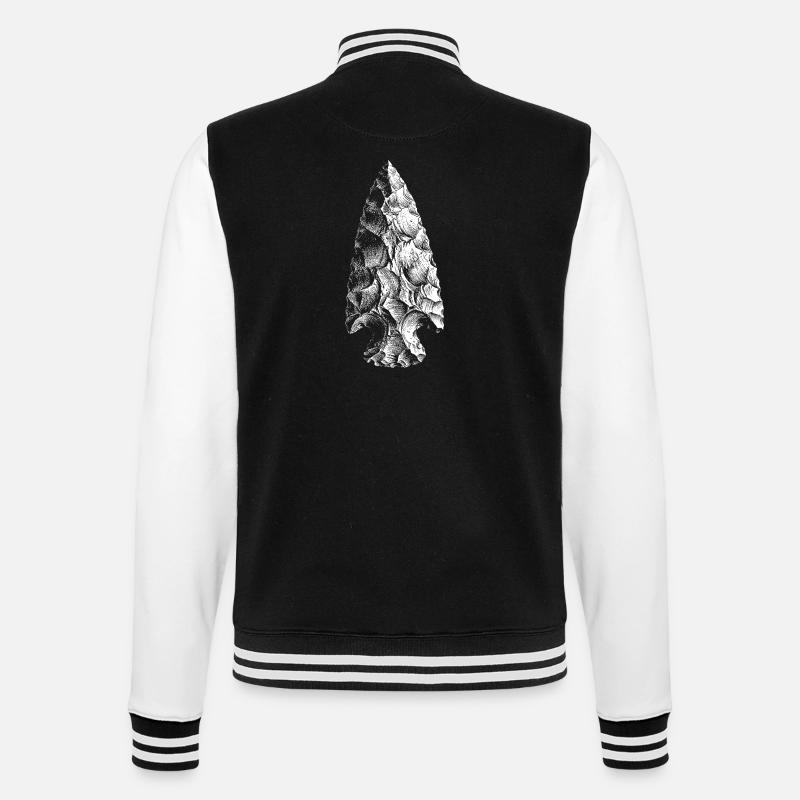 pointe de flèche - Veste Teddy - noir/blanc