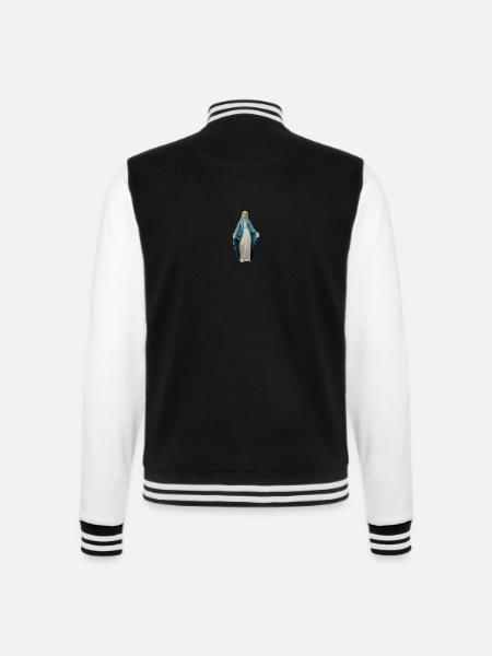 Maria Allheilig - College-Sweatjacke - Schwarz/Weiß