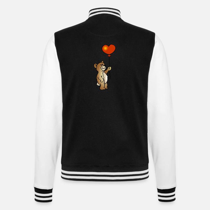 Teddy avec le coeur - Veste Teddy - noir/blanc