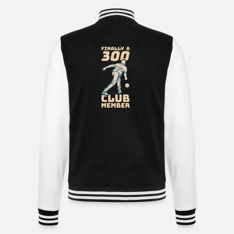 300 points bowling - Veste Teddy - noir/blanc