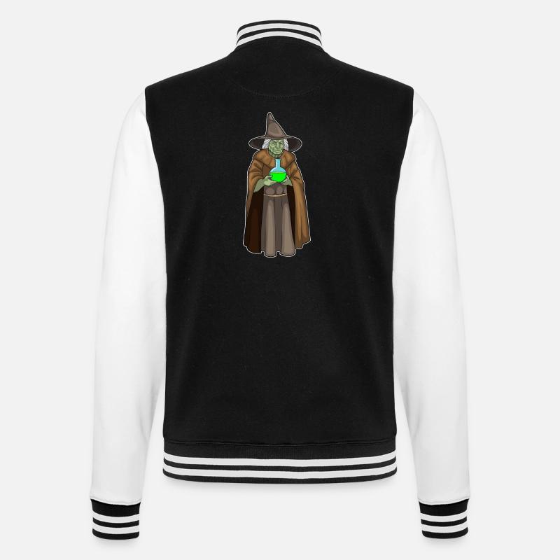 Witch Halloween Magic Potion - College Sweat Jacket - black/white