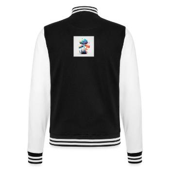 mushrooms 1 - College-Sweatjacke - Schwarz/Weiß - Hinten - Marisol (170cm)