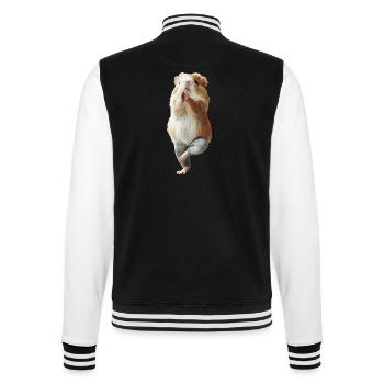 Meerschweinchen - College-Sweatjacke - Schwarz/Weiß - Hinten - Marisol (170cm)