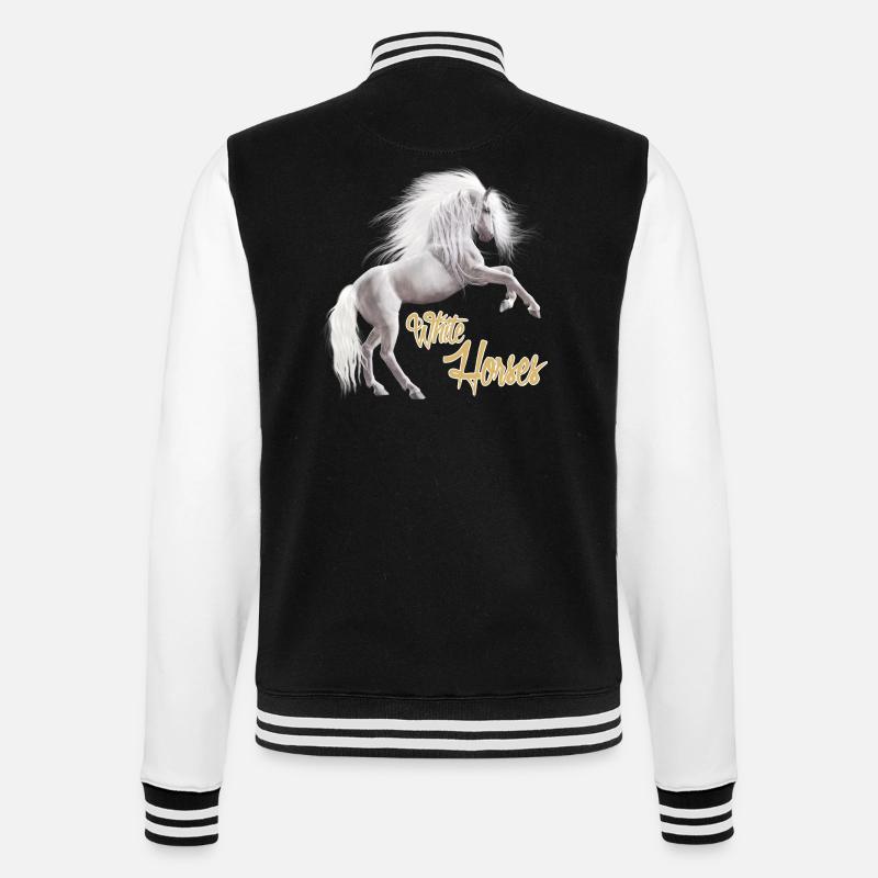 Cheval Blanc - Veste Teddy - noir/blanc