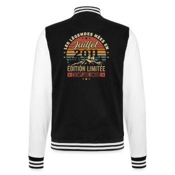 Juillet 2011 Vintage Anniversaire 2011 Juillet - Veste Teddy - noir/blanc - Dos - Marisol (170cm)