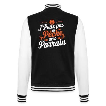 Moment de Pêche avec Parrain - Veste Teddy - noir/blanc - Dos - Marisol (170cm)