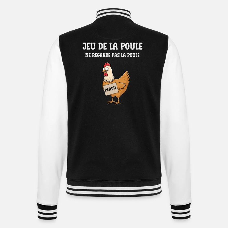 jeu de la poule - Veste Teddy - noir/blanc