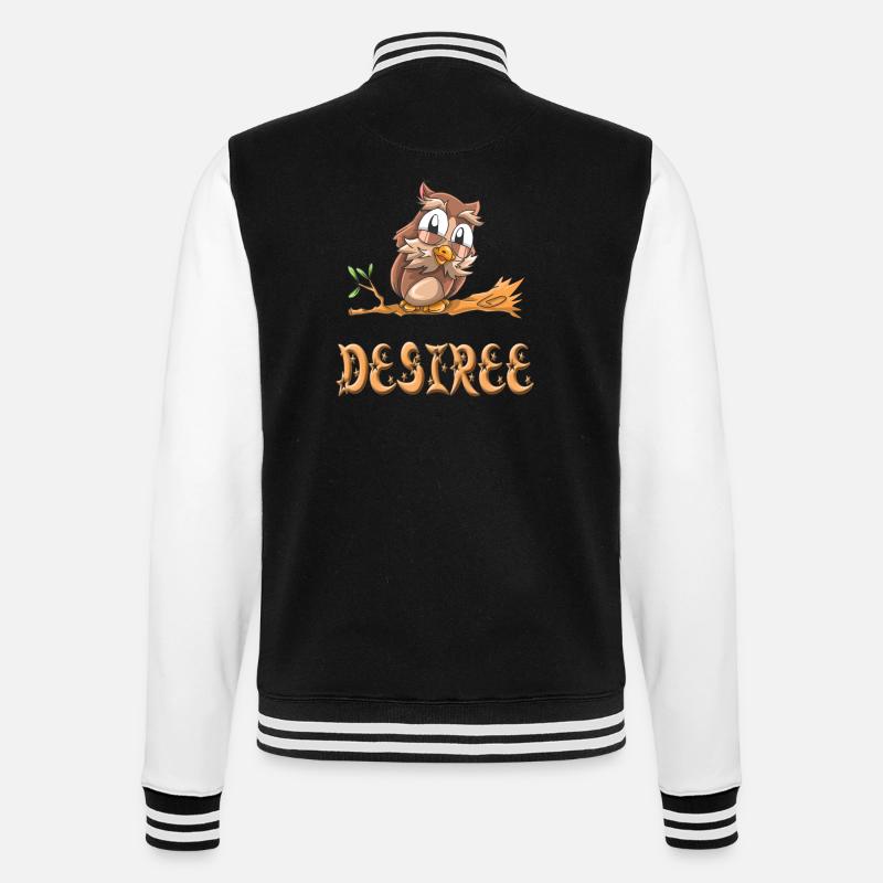 Eule Desiree - College-Sweatjacke - Schwarz/Weiß