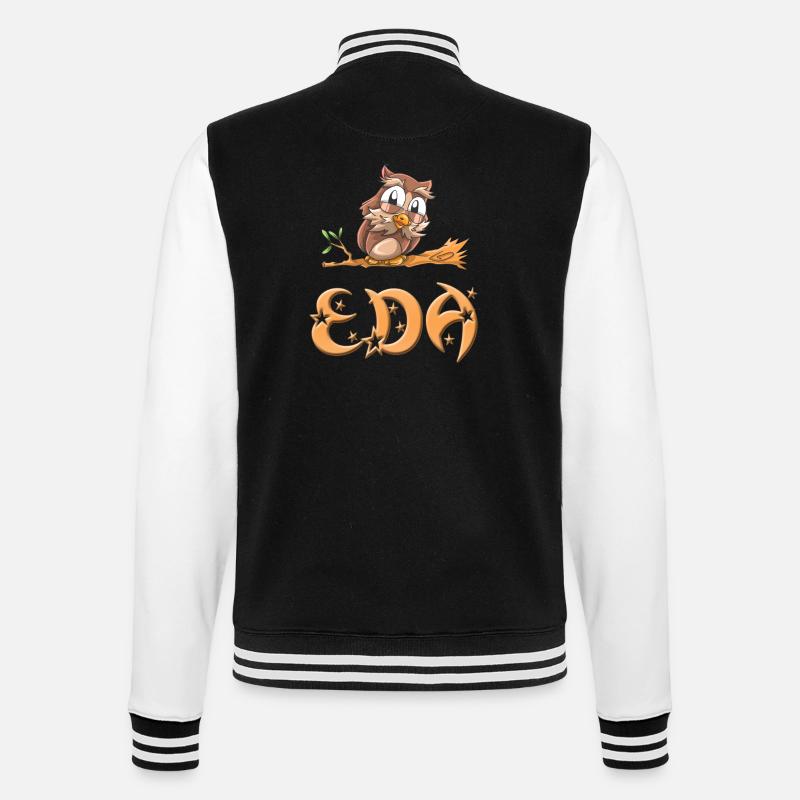 Eule Eda - College-Sweatjacke - Schwarz/Weiß