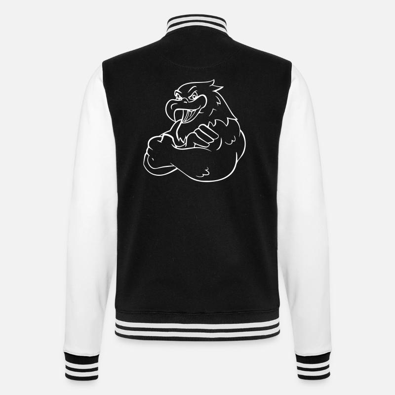 Comic Eagle - Design - Veste Teddy - noir/blanc