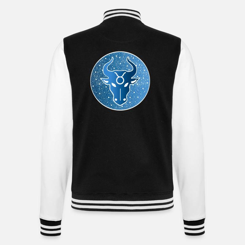 Signe astrologique : taureau - Veste Teddy - noir/blanc
