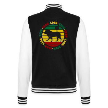 Lion de fer Zion Rastafari Reggae Löwe - Veste Teddy - noir/blanc - Dos - Marisol (170cm)