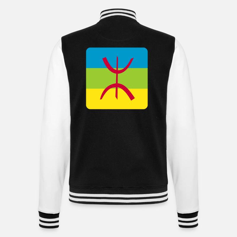autocollant drapeau berbère réf amazigh - Veste Teddy - noir/blanc