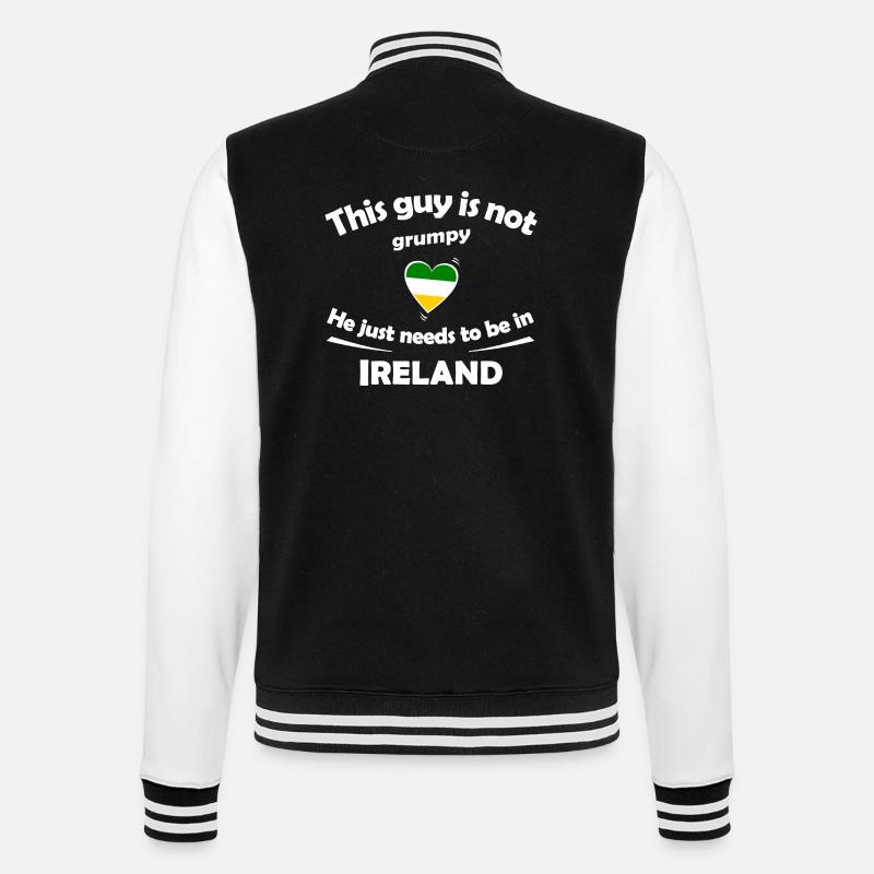 Vacances en Irlande - Veste Teddy - noir/blanc