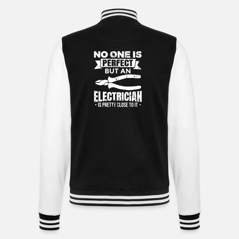 Electrical Engineer Witz - College Sweat Jacket - black/white